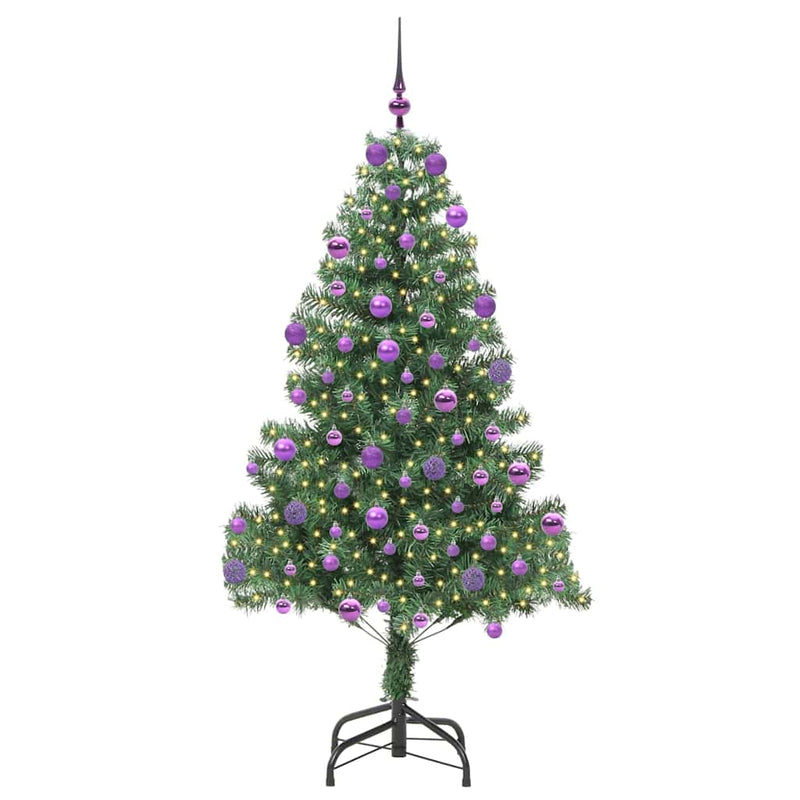 Load image into Gallery viewer, Vidaxl kerstboom met 300 led met standaard groen 210 cm pvc
