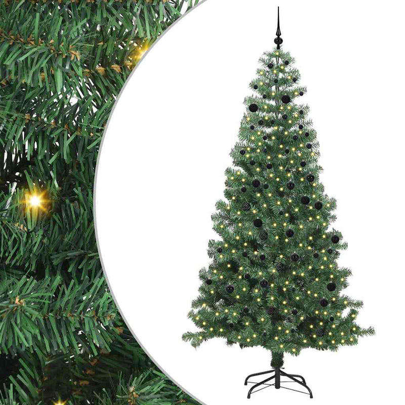 Load image into Gallery viewer, Vidaxl kerstboom met 300 led met standaard groen 240 cm pvc
