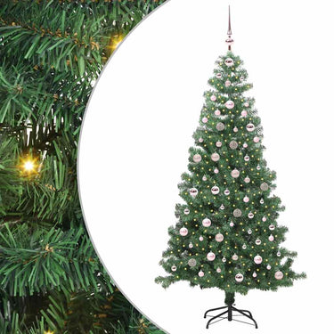 Vidaxl kerstboom met 300 led met standaard groen 240 cm pvc