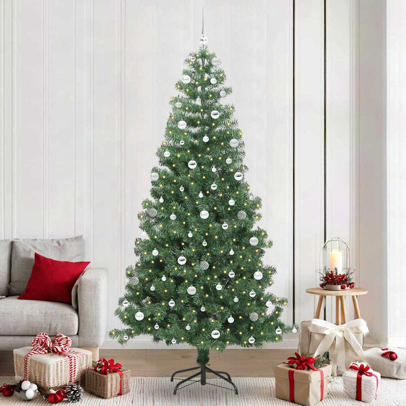Load image into Gallery viewer, Vidaxl kerstboom met 300 led met standaard groen 240 cm pvc
