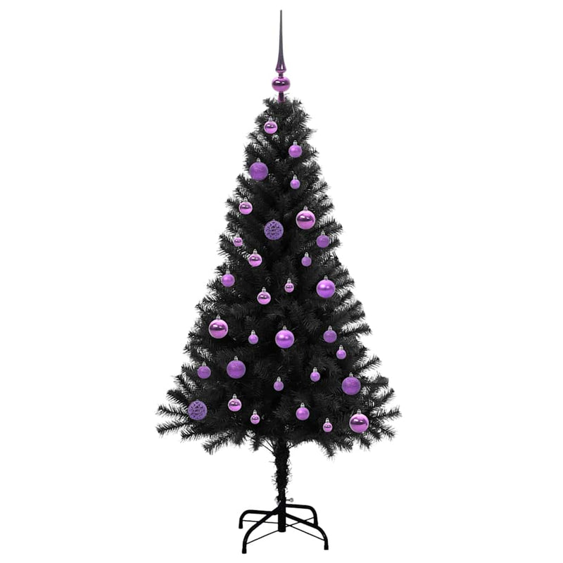 Load image into Gallery viewer, Vidaxl kerstboom met 150 led met standaard zwart 150 cm pvc
