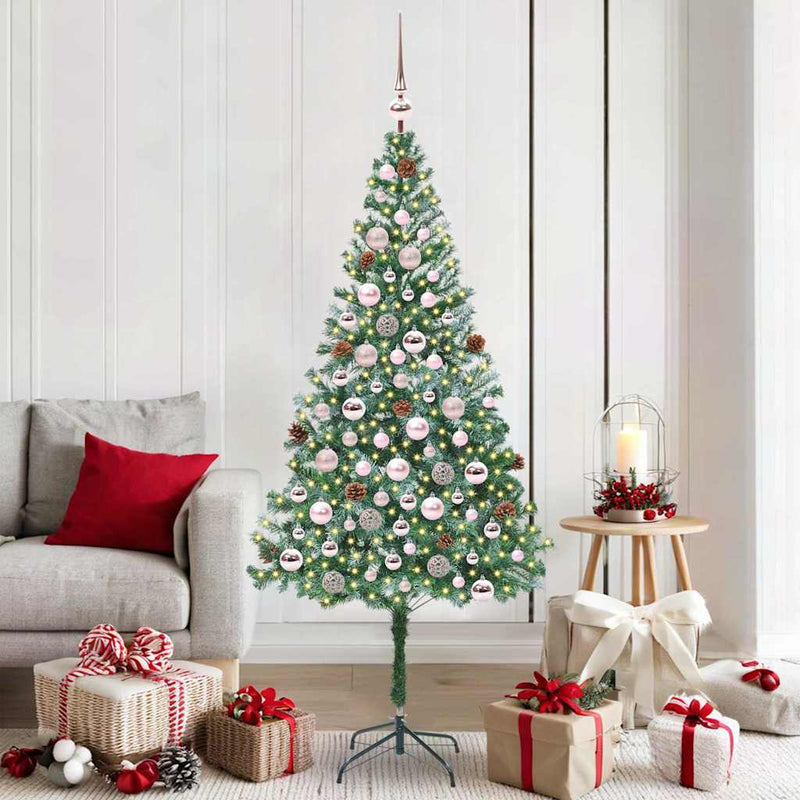 Load image into Gallery viewer, Vidaxl kunstkerstboom met 300 led groen 180 cm pvc en staal
