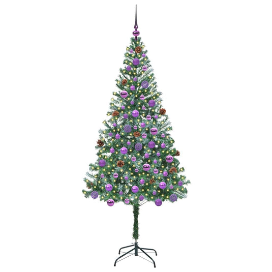 Vidaxl kunstkerstboom met 300 led groen 180 cm pvc en staal