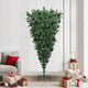 Vidaxl ondersteboven kunstkerstboom met ballenset groen 210 cm pvc
