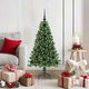 Vidaxl kunstkerstboom groen 120 cm pvc en staal en kunststof