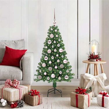 Vidaxl kunstkerstboom groen 120 cm pvc en staal en kunststof