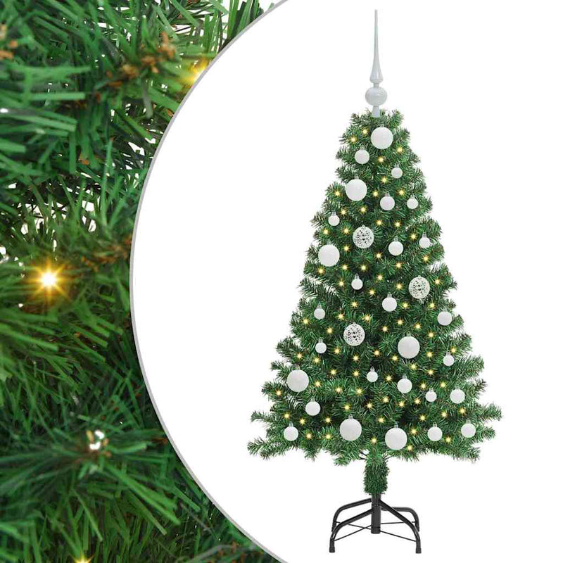 Load image into Gallery viewer, Vidaxl kunstkerstboom groen 120 cm pvc en staal en kunststof
