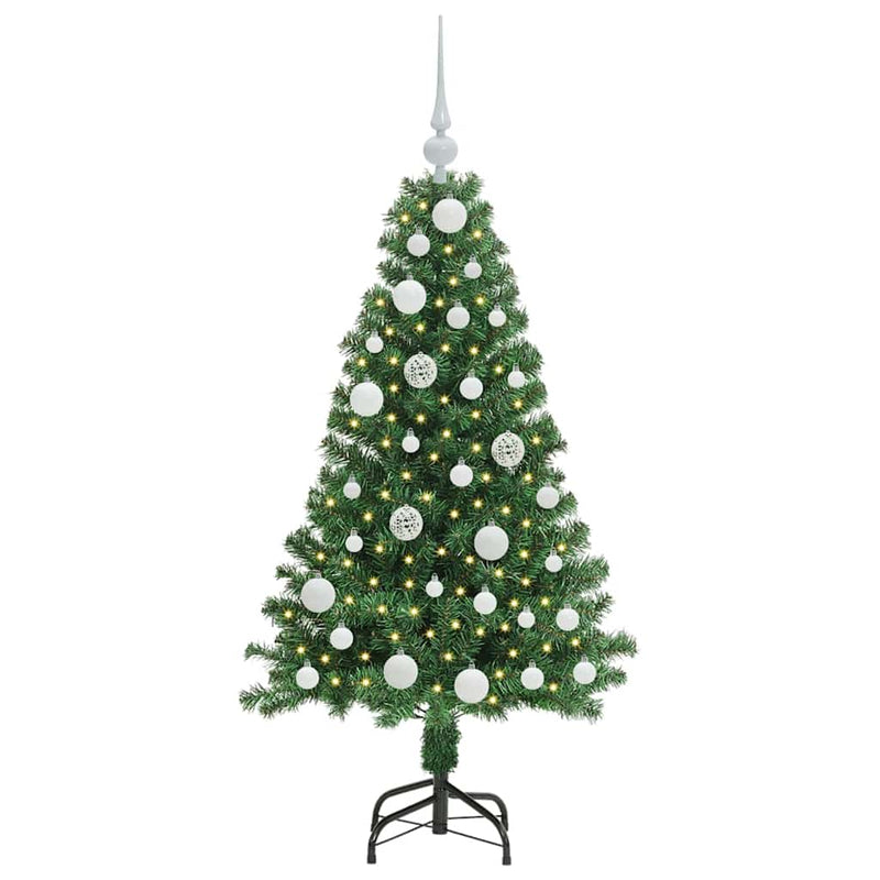 Load image into Gallery viewer, Vidaxl kunstkerstboom groen 120 cm pvc en staal en kunststof
