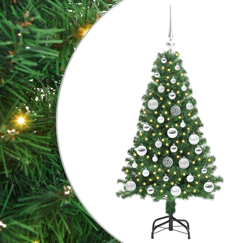 Load image into Gallery viewer, Vidaxl kunstkerstboom groen 120 cm pvc en staal en kunststof
