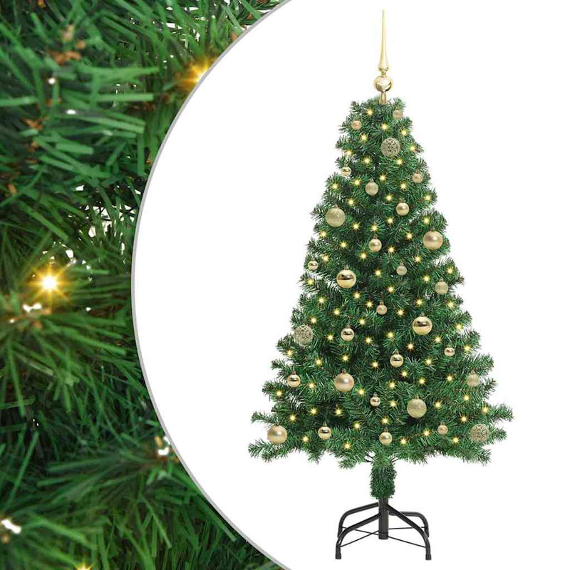 Load image into Gallery viewer, Vidaxl kunstkerstboom groen 150 cm pvc en staal en kunststof
