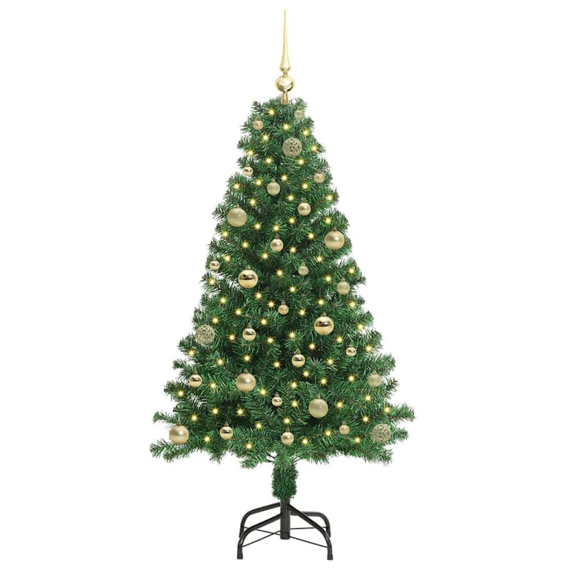 Load image into Gallery viewer, Vidaxl kunstkerstboom groen 150 cm pvc en staal en kunststof
