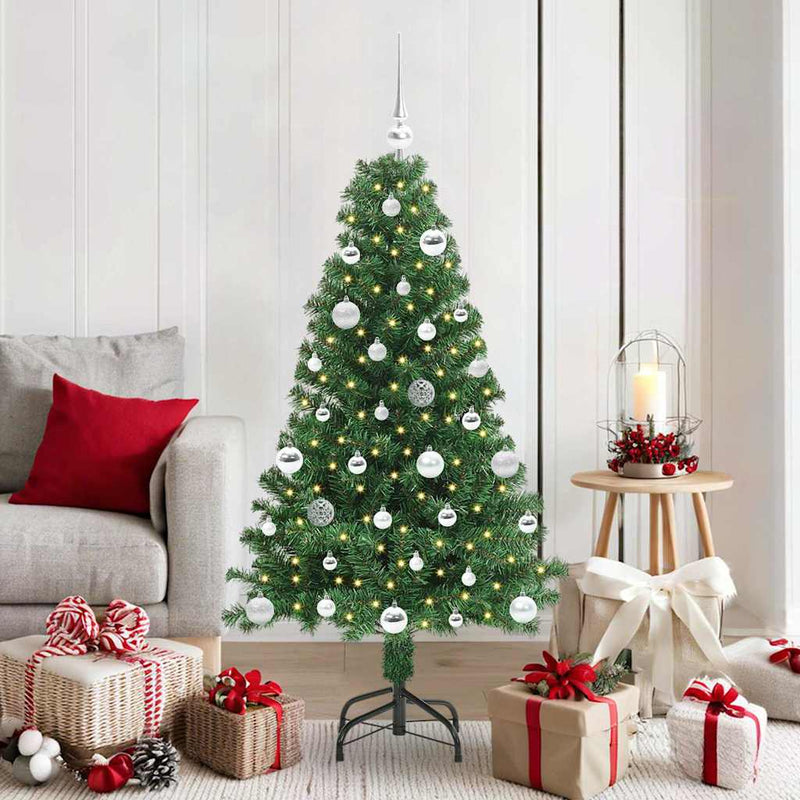 Load image into Gallery viewer, Vidaxl kunstkerstboom groen 150 cm pvc en staal en kunststof
