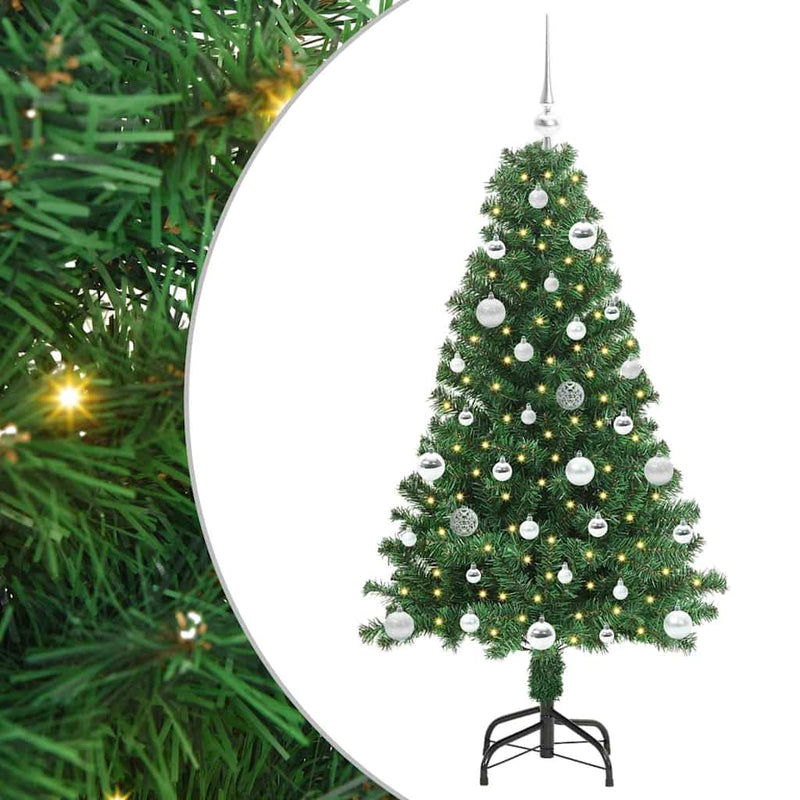 Load image into Gallery viewer, Vidaxl kunstkerstboom groen 150 cm pvc en staal en kunststof
