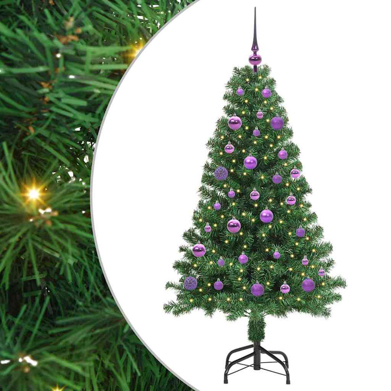 Load image into Gallery viewer, Vidaxl kunstkerstboom groen 150 cm pvc en staal en kunststof
