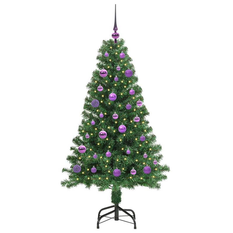 Load image into Gallery viewer, Vidaxl kunstkerstboom groen 150 cm pvc en staal en kunststof
