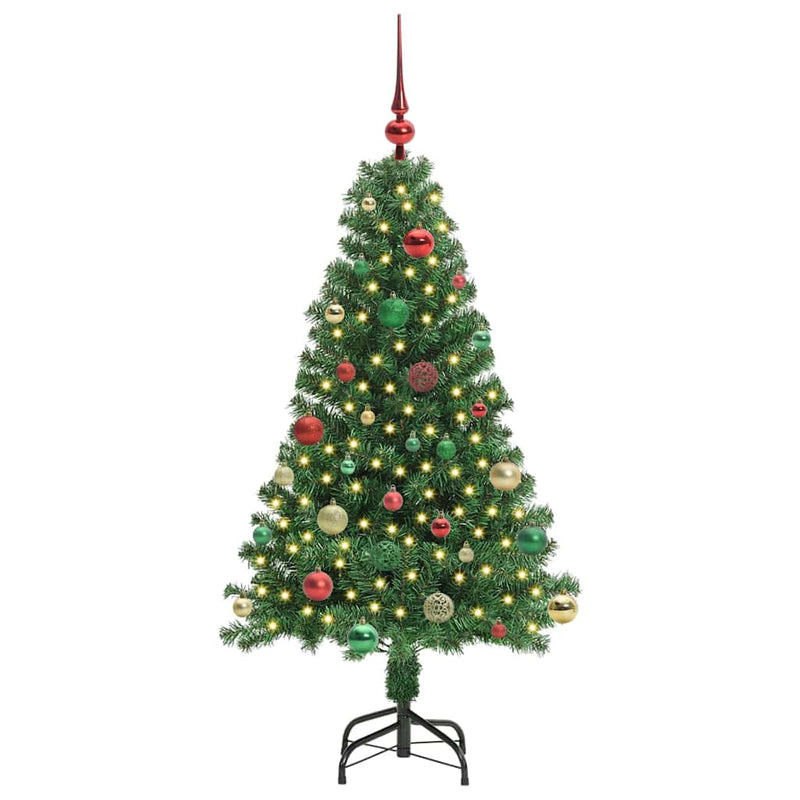 Load image into Gallery viewer, Vidaxl kunstkerstboom groen 150 cm pvc en staal en kunststof
