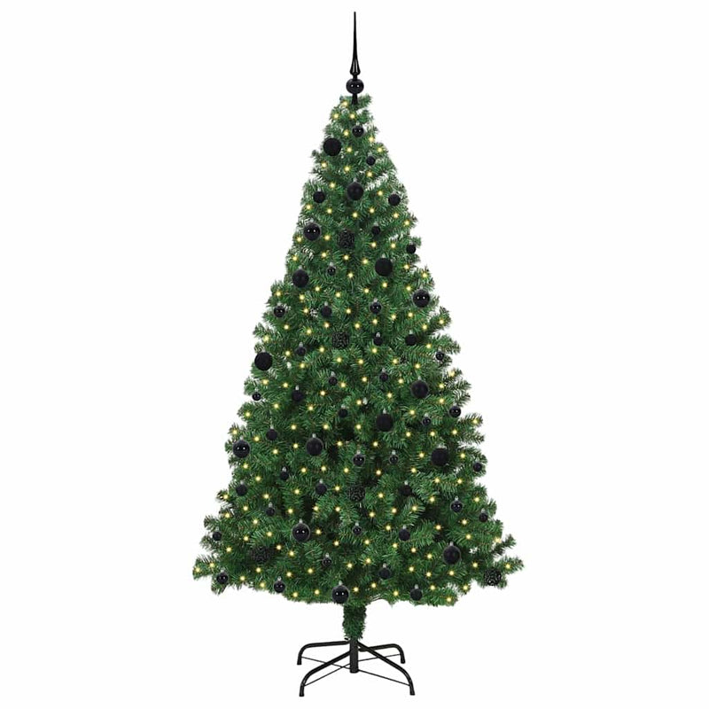 Load image into Gallery viewer, Vidaxl kunstkerstboom groen 210 cm pvc en staal en kunststof
