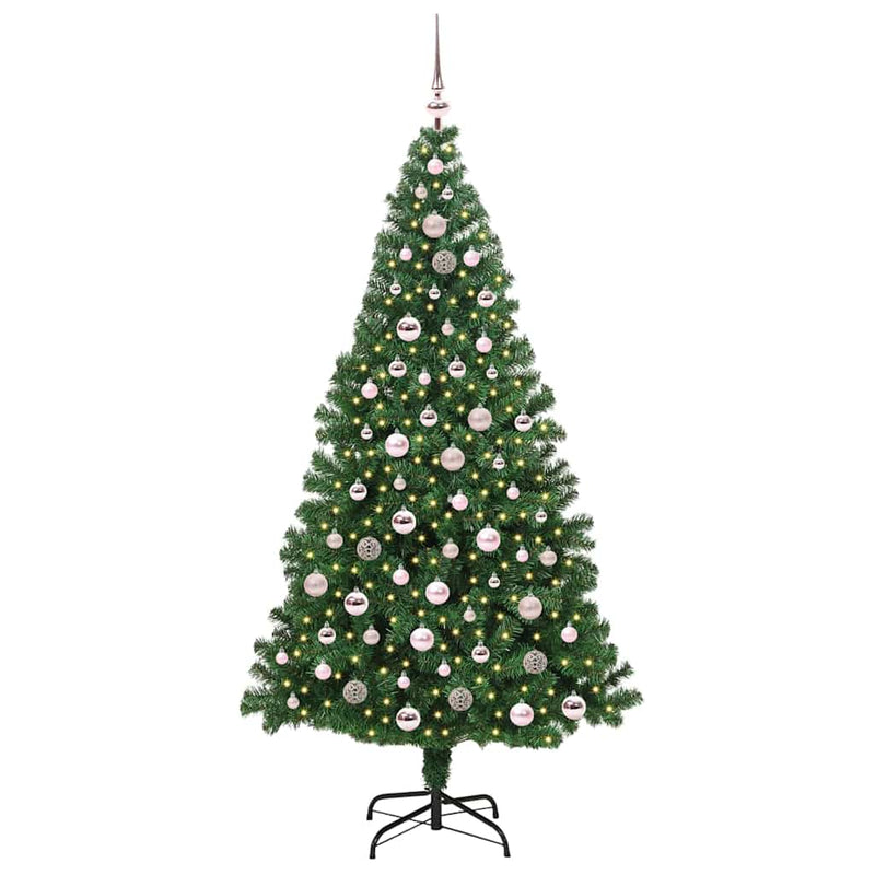 Load image into Gallery viewer, Vidaxl kunstkerstboom groen 210 cm pvc en staal en kunststof
