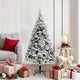 Vidaxl kunstkerstboom met 150 led wit 150 cm pvc en staal en kunststof