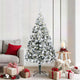 Vidaxl kunstkerstboom met 300 led wit 180 cm pvc en staal en kunststof