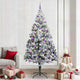 Vidaxl kunstkerstboom met 300 led wit 240 cm pvc en staal en kunststof