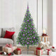 Vidaxl kunstmatig voorverlicht kerstboom met 300 led groen 180 cm pvc