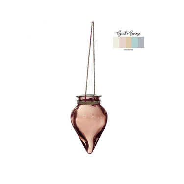 Ideas 4 seasons bloemenvaas breeze hangend ã˜6xh31cm amber