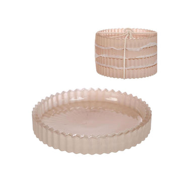 Ideas 4 seasons glazen schaaltjes kate ã˜10xh6,5cm mat crã¨me set 4
