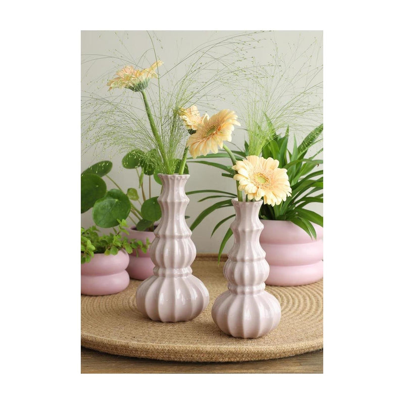 Load image into Gallery viewer, Ideas 4 seasons vaas delphi ã˜10,3xh20cm zachtroze
