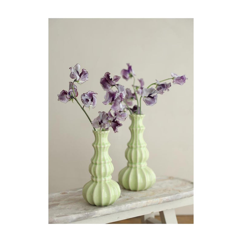 Load image into Gallery viewer, Ideas 4 seasons vaas delphi ã˜10,3xh20cm linde groen
