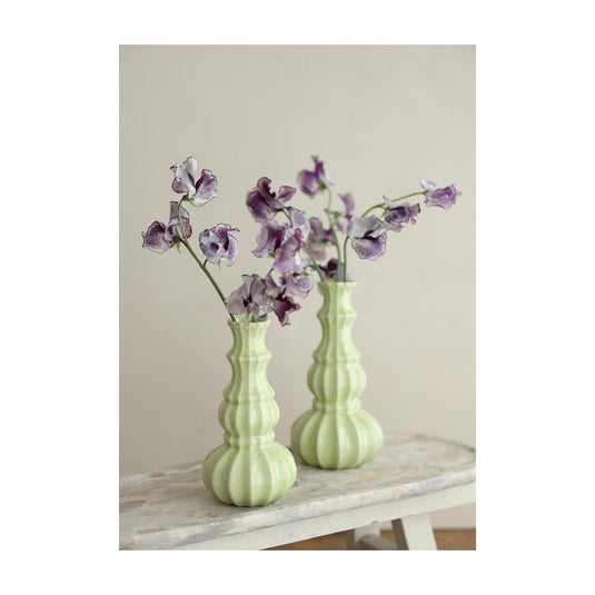 Ideas 4 seasons vaas delphi ã˜10,3xh20cm linde groen
