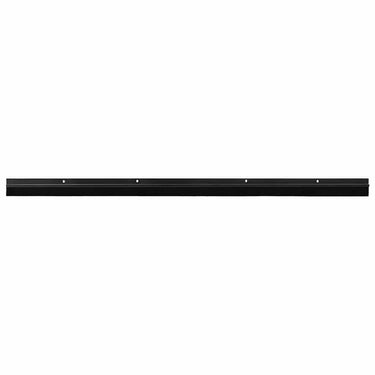 Vidaxl schroefbare deurborstelafsluitingen 12 pcs zwart 100 cm