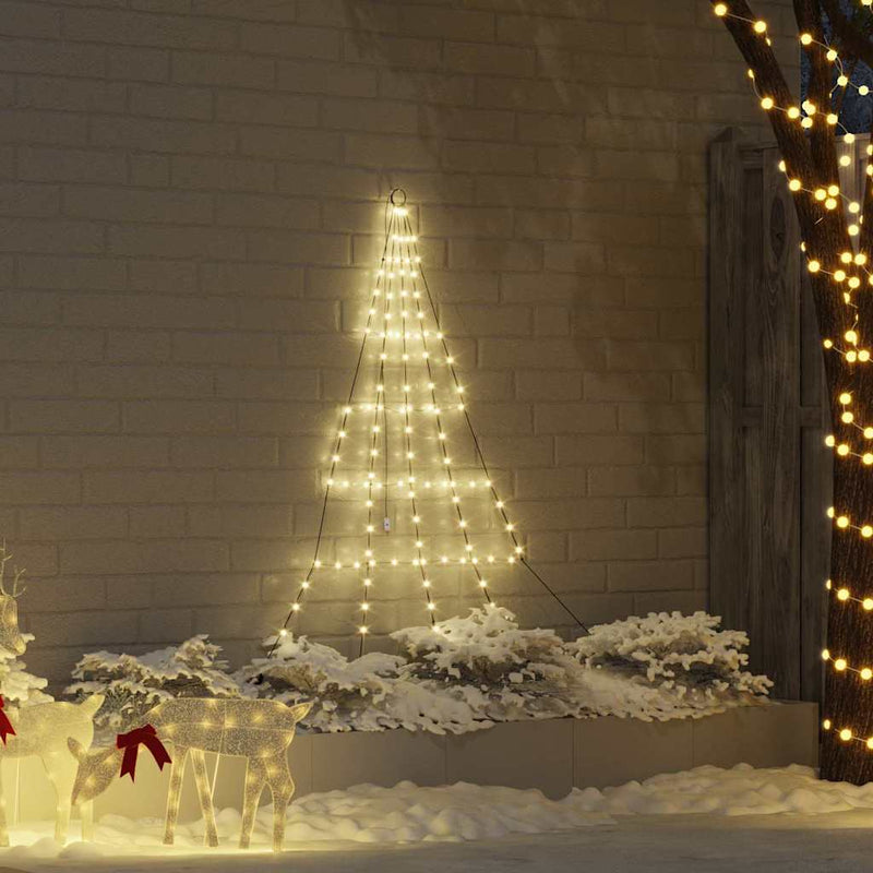 Load image into Gallery viewer, Vidaxl led kerstboom met grondspiesjes warmwit 182 cm metaal
