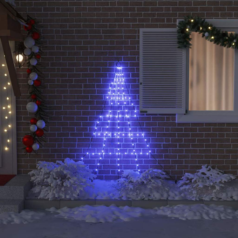 Load image into Gallery viewer, Vidaxl led kerstboom met grondspiesjes met 112 led blauw 182 cm metaal
