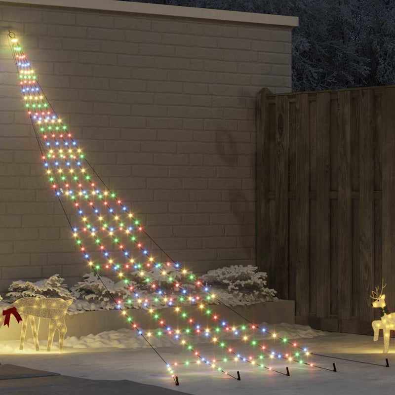 Load image into Gallery viewer, Vidaxl led kerstboom met grondspiesjes multikleur 511 cm metaal
