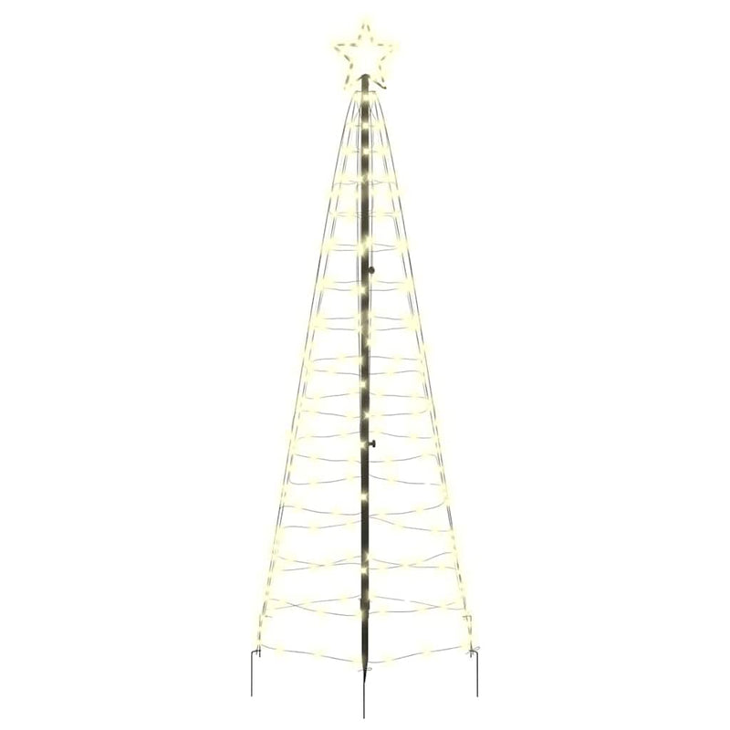 Load image into Gallery viewer, Vidaxl led kerstboom met grondspiesjes warmwit 250 cm ijzer
