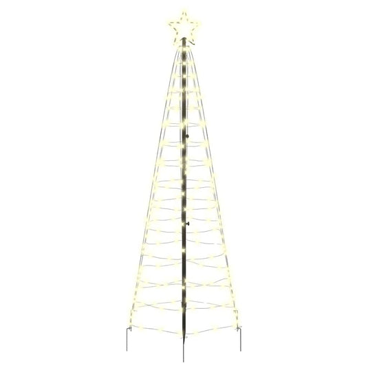 Vidaxl led kerstboom met grondspiesjes warmwit 250 cm ijzer