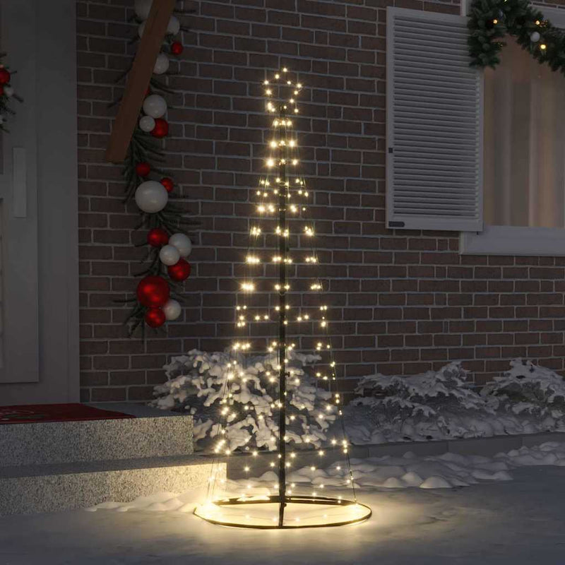 Load image into Gallery viewer, Vidaxl led kerstboom met 390 led met grondpennen warmwit 250 cm ijzer
