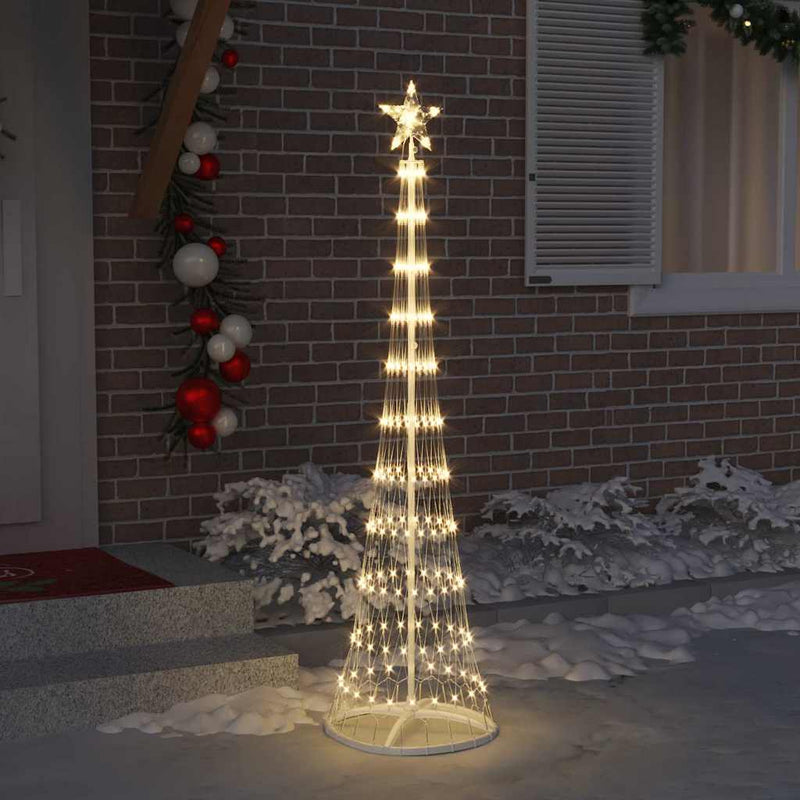 Load image into Gallery viewer, Vidaxl led kerstboom met 230 led warmwit 51 x 51 x 190 cm metaal
