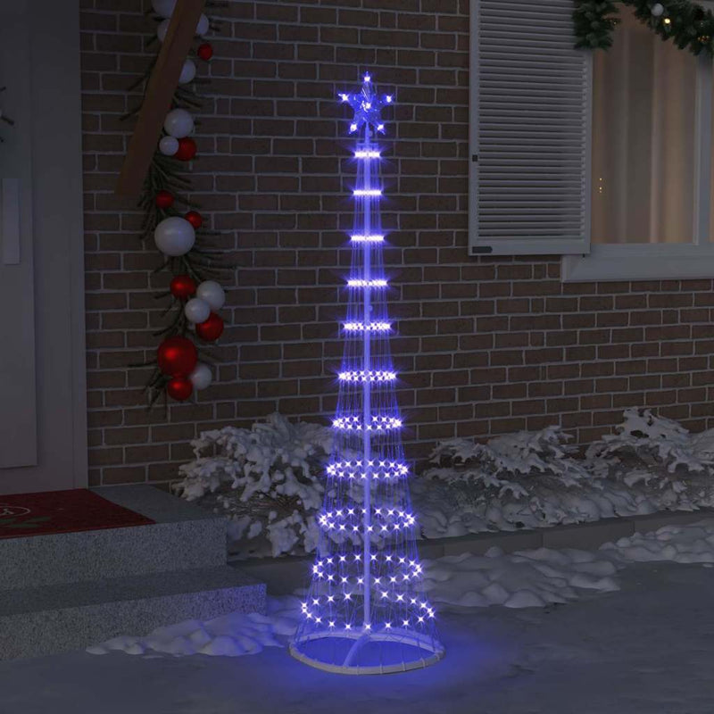 Load image into Gallery viewer, Vidaxl led kerstboom met 230 led blauw 51 x 51 x 190 cm metaal
