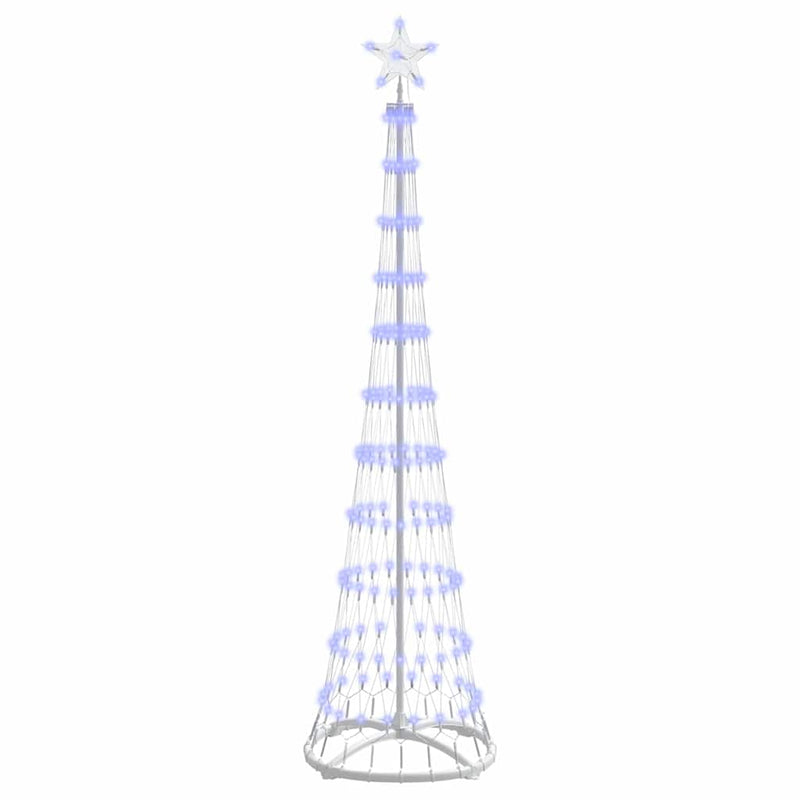 Load image into Gallery viewer, Vidaxl led kerstboom met 230 led blauw 51 x 51 x 190 cm metaal
