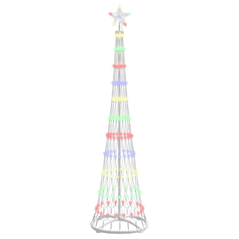 Load image into Gallery viewer, Vidaxl led kerstboom met 230 led multikleur 51 x 51 x 190 cm metaal
