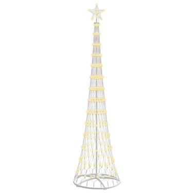 Vidaxl led kerstboom met 290 led warmwit 70 x 70 x 250 cm metaal