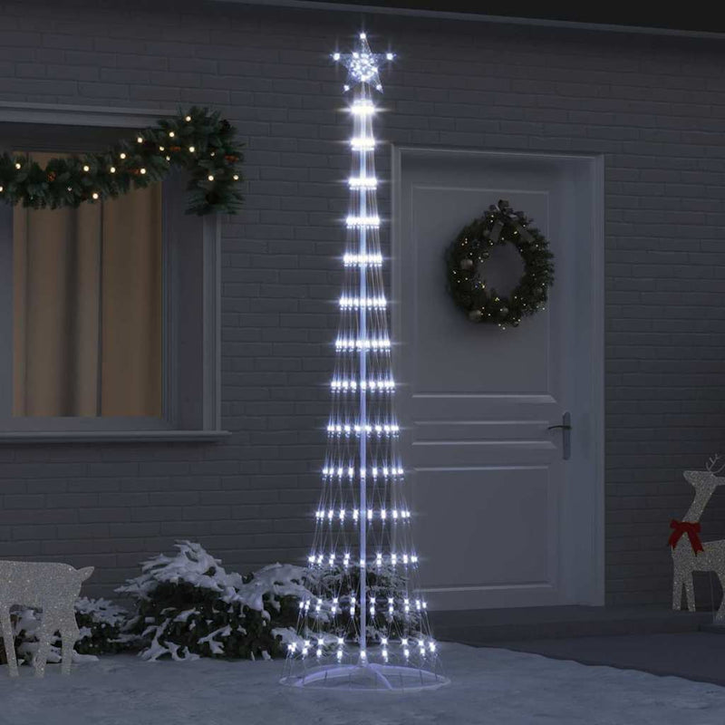Load image into Gallery viewer, Vidaxl led kerstboom met 290 led koudwit 70 x 70 x 250 cm metaal
