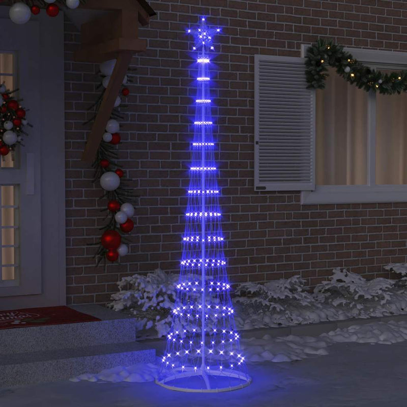 Load image into Gallery viewer, Vidaxl led kerstboom met 290 led blauw 70 x 70 x 250 cm metaal
