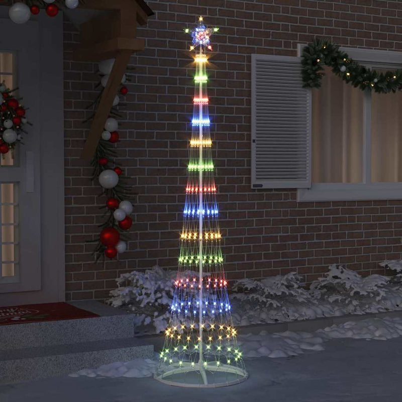 Load image into Gallery viewer, Vidaxl led kerstboom met 290 led multikleur 70 x 70 x 250 cm metaal
