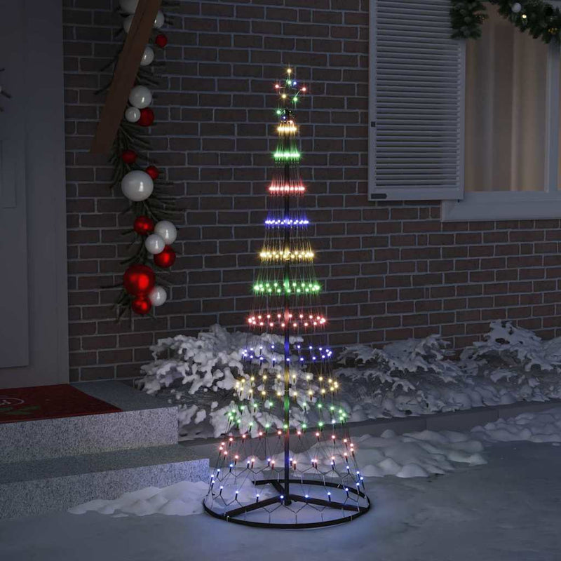 Load image into Gallery viewer, Vidaxl led kerstboom met 230 led multikleur 184.5 cm metaal
