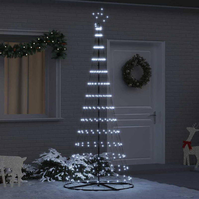 Load image into Gallery viewer, Vidaxl led kerstboom met 295 led met standaard koudwit 250 cm metaal
