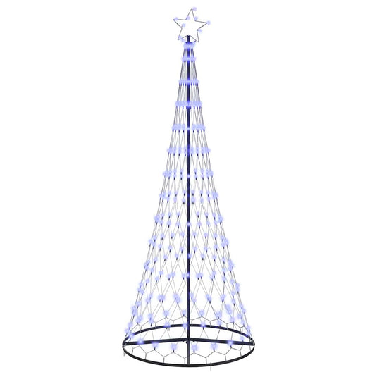 Vidaxl led kerstboom met 295 led met standaard blauw 250 cm metaal