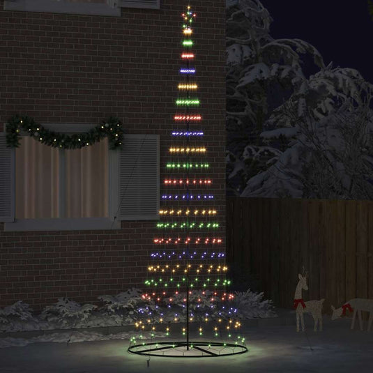Vidaxl led kerstboom multikleur 399 cm metaal